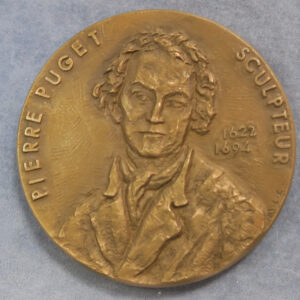 MB110065 France Pierre Puget sculptor 17th century bronze medal 1972.
