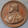 MB110076 Belgium bronze medal by Hart of Eugene Sue author writer 1845