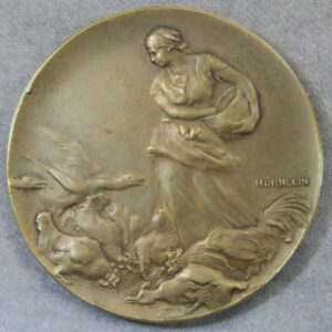 MB110081 Germany, Thuringia Poultry prize medal bronze by Hornlein 1922