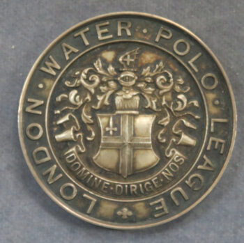 MB110090 England London Water Polo League silver medal 1932 sport