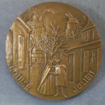 MB110094 France Gustave Charpentier composer of popular opera Louise bronze medal