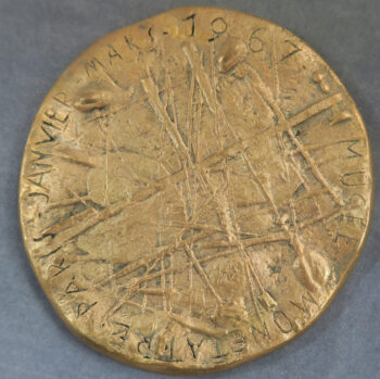 MB110097 France Raymond Joly Chief Engraver medal by Siv Holme for exhibition 1967 Musee Monetaire.