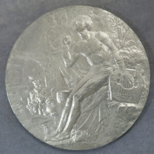 MB110101 France Prix de Rome medal series in pewter L’Inspiration by Benard 1911