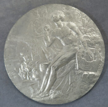 MB110101 France Prix de Rome medal series in pewter L’Inspiration by Benard 1911