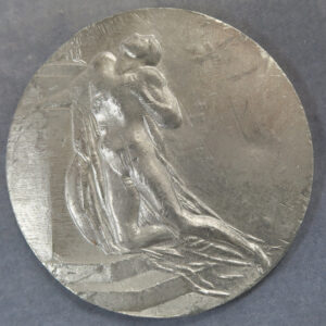 MB110102 France Prix de Rome medal series in pewter Andre Lavrillier Soldat Grec Mourant 1914