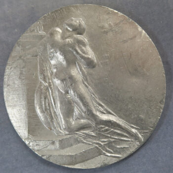 MB110102 France Prix de Rome medal series in pewter Andre Lavrillier Soldat Grec Mourant 1914