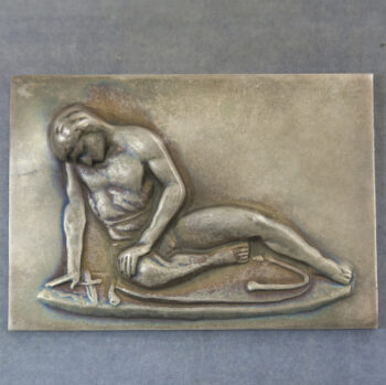 MB110106 The Dying Gaul Ancient Greece electroform medal plaquette made c. 1900