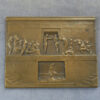 MB110107 France Monument aux Morts Pere Lachaise cemetery Paris bronze plaquette by Kautsch 1905 uniface