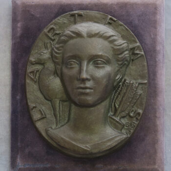 MB110110 France, Sous-Marin L’Artemis (submarine), launched 1954 Cherbourg, bronze plaque medal