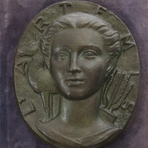 MB110110 France, Sous-Marin L’Artemis (submarine), launched 1954 Cherbourg, bronze plaque medal