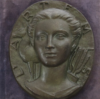 MB110110 France, Sous-Marin L’Artemis (submarine), launched 1954 Cherbourg, bronze plaque medal