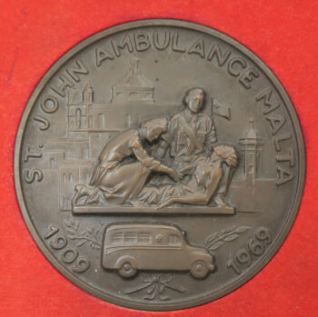 MB110113 St John Ambulance Brigade Malta Diamond Jubilee 1969 bronze medal