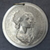 MB110116 GB Visit of Queen Elizabeth II to Paris 1957 aluminium medal by Henri Dropsy