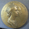 MB110117 GB Visit of Queen Elizabeth II to Paris 1957 bronze medal by Henri Dropsy