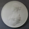 MB110120 Germany Young Woman Staatliche Museen Berlin DDR Meissen porcelain medal by Posch from life
