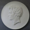 MB110121 Germany Young Man after David d’Angers 1834 Staatliche Museen Berlin DDR Meissen porcelain medal