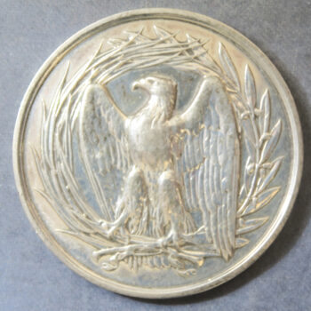 MB110124 Universite de France, Faculty of Law Droit Rennes silver prize medal 1865