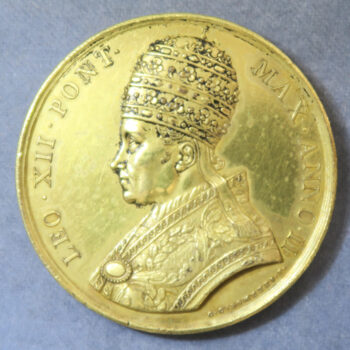 MB110128 Vatican Pope Leo XII Opening of Holy Door 1804 silver gilt medal