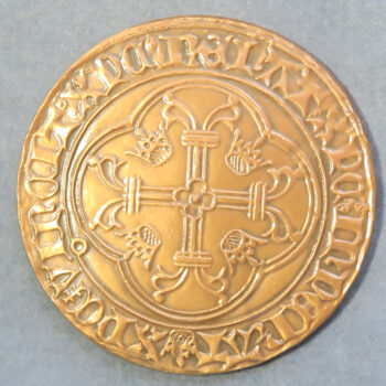 MB110131 France medallic copy coin Louis XI Ecu d’or a la couronne made in copper 1972