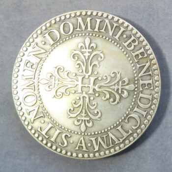 MB110134 France Monnaie de Paris medallic copy in copper silver coin piedfort ½ franc d’argent Henri III 1577 made 1968