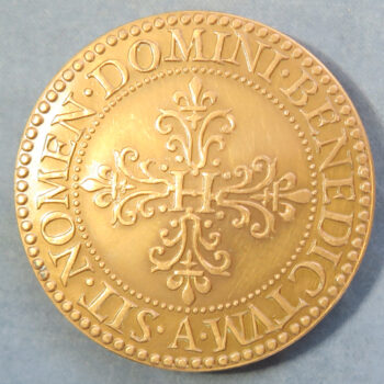 MB110136 France Monnaie de Paris medallic copy copper coin piedfort ½ franc d’argent Henri III 1577 made 1968