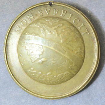 MB110138 Sweden Queen Christina bronze medal by Guglielmada with globe reverse Non Sufficit