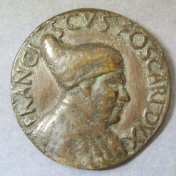 MB110144 Renaissance Germany bronze cast medal Wilhelm Loffelholz von Kolburg 1541 by Gebel Nurnberg