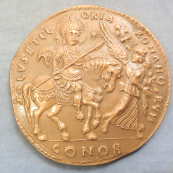 MB110145 Monnaie de Paris copper reproduction of Byzantine Emperor Justinian gold medal 1972