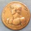 MB110149 Monnaie de Paris copper reproduction of Roman Antinous coin medal made 1966. Man riding a gryphon