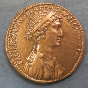 MB110154 Monnaie de Paris copper reproduction of Anthony & Cleopatra Roman coin medal1966
