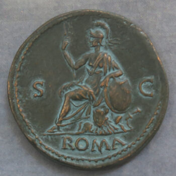MB110158 Monnaie de Paris copper reproduction of Galba sestertius Roman coin 1969