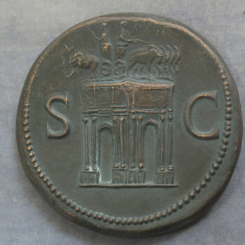 MB110159 Monnaie de Paris copper reproduction of Domitian sestertius Roman coin 1968