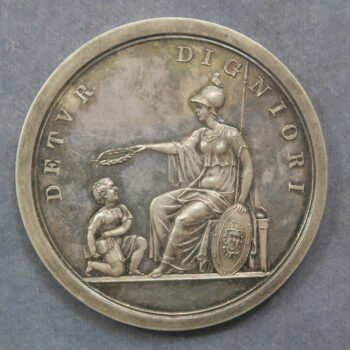 MB110161 Silver prize medal Blundells School Devon 18th century by Pingo education