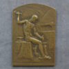 MB110162 Netherlands/Belgium bronze medal 1907 commemorative meeting Naked man Minting by Jourdain