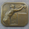 MB110164 France Duval Janvier reducing machine bronze advertising medal by Charpentier 1908 Art Nouveau Minting