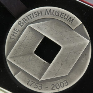 MB110165 GB Rare limited edition silver commemorative medal 250th anniversary British Museum by John Maine 2003