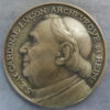 MB110168 France cast bronze medal Cardinal Lucon Archeveque de Reims by Niclausse 1928 SFAM