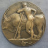 MB110169 France cast bronze medal Bucolique by Aleth Guzman 1937 SFAM