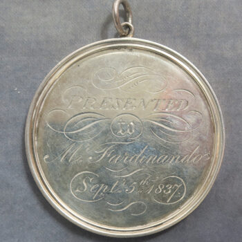 MB110180 GB South London Floricultural Society 3 silver prize medals 1837 Rare & early horticulture. Victorian