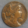 MB110182 France Conservatoire National des Arts et Metiers 1933 bronze medal by Rivaud Art Deco