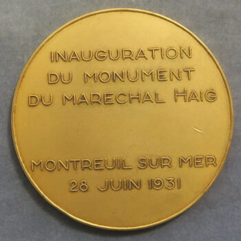 MB110183 France: Benedicite Grace by Prudhomme 1926 bronze medal plaquette.