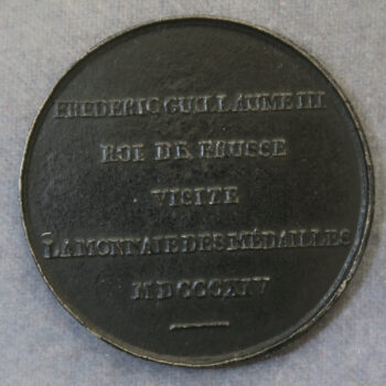 MB110200 Visit of the King of Prussia to Monnaie de Paris Germany made copy iron medal1814