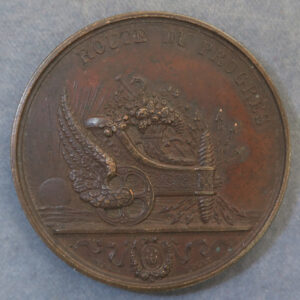 MB110202 Belgium Regence d’Anverse Antwerp Railway medal bronze 1836 by Hart