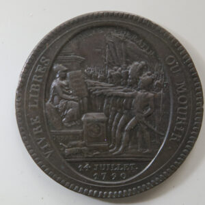 France, Monneron Freres 5 Sols 1792, Birmingham made Copper token