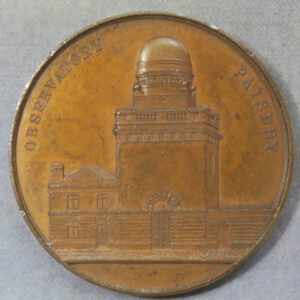 Scotland, Paisley Observatory Thomas Coats 1883 bronze medal by Macphail