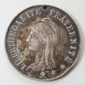 Peru Fete Nationale 14 Juillet 1892 Callao France celebrations silver medal