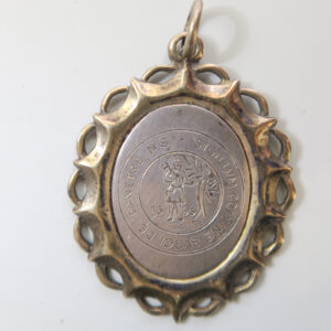Silver past Mayoress medal badge, regalia, Borough of Daventry 1955 1957 1968