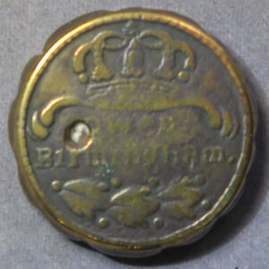 GB: 3 12 coin weight made by Owen Birmingham - to weigh Portugal Double Joe Withers 1651