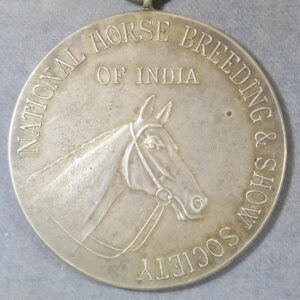 National Horse breeding & Show Society of India silver medal prize 1937