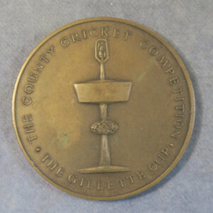 Cricket, Gillette Cup 1974 Kent V Lancashire Runners Up bronze medal